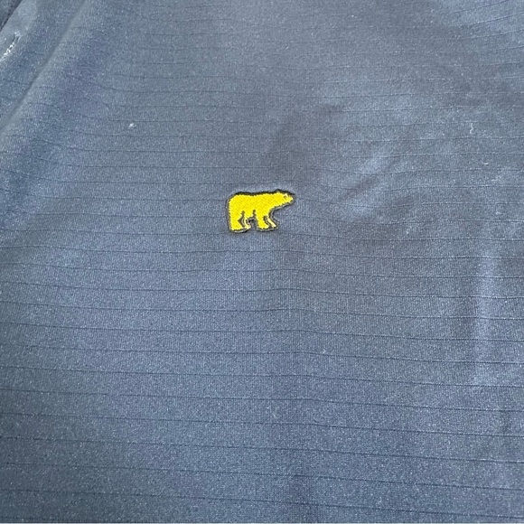 Jack Nicklaus Polo Mens XL Solid Navy Blue Performance Golden Bear Golf - Picture 3 of 9